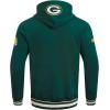 Pro Standard Mens NFL Script Tail Brushed Back French Terry Pull Over Hoodie(Forest Green)