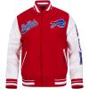 Pro Standard Mens NFL Script Tail Varsity Jacket(Red)