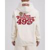 Pro Standard Mens NFL Souvenir Brushed Back French Terry Pull Over Hoodie(Off-white)