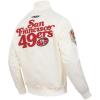 Pro Standard Mens NFL Souvenir Satin Jacket(Off-white)