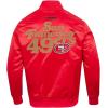 Pro Standard Mens NFL Souvenir Satin Jacket(Red)
