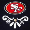 Pro Standard Mens NFL Sugar Skull Brushed Back French Terry Pull Over Hoodie(Black)