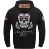Pro Standard Mens NFL Sugar Skull Brushed Back French Terry Pull Over Hoodie(Black)