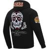 Pro Standard Mens NFL Sugar Skull Brushed Back French Terry Pull Over Hoodie(Black)