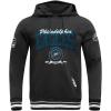 Pro Standard Mens NFL Team Badge Brushed Back French Terry Pull Over Hoodie(Black)