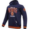 Pro Standard Mens NFL Team Badge Brushed Back French Terry Pull Over Hoodie(Blue)