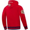 Pro Standard Mens NFL Team Badge Brushed Back French Terry Pull Over Hoodie(Red)