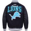 Pro Standard Mens NFL Team Badge Varsity Jacket(DETROIT LIONS)