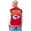 Pro Standard Mens NFL Team Badge Varsity Jacket(KANSAS CITY CHIEFS)