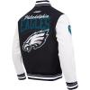 Pro Standard Mens NFL Team Badge Varsity Jacket(PHILADELPHIA EAGLES)