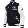 Pro Standard Mens NFL Team Badge Varsity Jacket(PHILADELPHIA EAGLES)