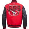 Pro Standard Mens NFL Team Badge Varsity Jacket(SAN FRANCISCO 49ERS)