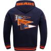 Pro Standard Mens NFL Team Pennants Brushed Back French Terry Pull Over Hoodie(Blue)