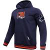 Pro Standard Mens NFL Team Pennants Brushed Back French Terry Pull Over Hoodie(Blue)