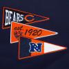 Pro Standard Mens NFL Team Pennants Brushed Back French Terry Pull Over Hoodie(Blue)