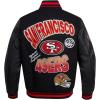 Pro Standard Mens NFL Turn It Up Varsity Jacket(Black)