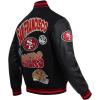 Pro Standard Mens NFL Turn It Up Varsity Jacket(Black)