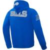 Pro Standard Mens NFL Varsity Blues Brushed Back French Terry Pull Over Hoodie(Blue)