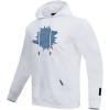 Pro Standard Mens NFL Varsity Blues Brushed Back French Terry Pull Over Hoodie(White)