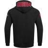Pro Standard Mens WNBA Classic Chenille Pull Over Hoodie(Black)