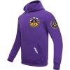 Pro Standard Mens WNBA Classic Chenille Pull Over Hoodie(Purple)