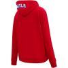 Pro Standard Womens NBA Classic Chenille Pull Over Hoodie(Red)