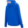 Pro Standard Womens NBA Classic Chenille Pull Over Hoodie(Royal Blue)