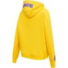 Pro Standard Womens NBA Classic Chenille Pull Over Hoodie(Yellow)