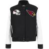 Pro Standard Womens NFL Arizona Cardinals Classic Chenille Varsity Jacket Black/White XS