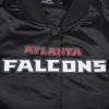 Pro Standard Womens NFL Atlanta Falcons Classic Chenille Satin Jacket Black M