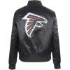 Pro Standard Womens NFL Atlanta Falcons Classic Chenille Satin Jacket Black M