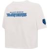 Pro Standard Womens NFL Baltimore Ravens Varsity Blues Short Sleeve Boxy Tee Linen S