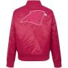 Pro Standard Womens NFL Carolina Panthers Classic Triple Pink Satin Jacket Beetroot Purple S