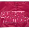 Pro Standard Womens NFL Carolina Panthers Classic Triple Pink Satin Jacket Beetroot Purple S