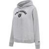 Pro Standard Womens NFL Classic Chenille Brushed Back French Terry Pull Over Hoodie(Heather Grey)