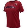 Pro Standard Womens NFL Classic Chenille Short Sleeve Boxy Tee(Cardinal Red)