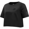 Pro Standard Womens NFL Classic Triple Black Cotton Short Sleeve Boxy Tee(Triple Black)