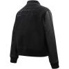 Pro Standard Womens NFL Classic Triple Black Varsity Jacket(Black)