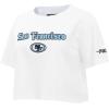 Pro Standard Womens NFL Country Club Short Sleeve Boxy Tee(White)