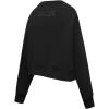Pro Standard Womens NFL Crewneck Sweatshirt(Triple Black)