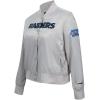Pro Standard Womens NFL Las Vegas Raiders Classic Chenille Satin Jacket Silver M