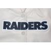 Pro Standard Womens NFL Las Vegas Raiders Classic Chenille Satin Jacket Silver M
