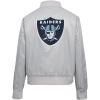Pro Standard Womens NFL Las Vegas Raiders Classic Chenille Satin Jacket Silver M