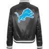 Pro Standard Womens NFL Mash Up Satin Jacket(Black)