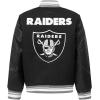 Pro Standard Womens NFL Mash Up Varsity Jacket(Black/Gray)