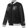 Pro Standard Womens NFL Mash Up Varsity Jacket(Black/Gray)