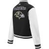 Pro Standard Womens NFL Mash Up Varsity Jacket(Black/White)