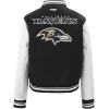 Pro Standard Womens NFL Mash Up Varsity Jacket(Black/White)