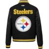 Pro Standard Womens NFL Mash Up Varsity Jacket(Black/Yellow)