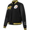 Pro Standard Womens NFL Mash Up Varsity Jacket(Black/Yellow)